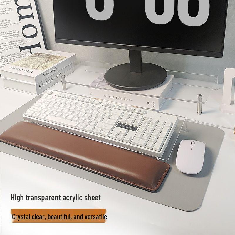 Acrylic Multi-Use Display Stand: Keyboard, Tablet, Magazine, Book, and Phone Holder