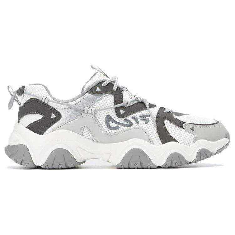 Fila Fluid 4 Mesh Retro Street Style Low-Top Casual Shoes Men Sneaker White Gray F12M332113FSB