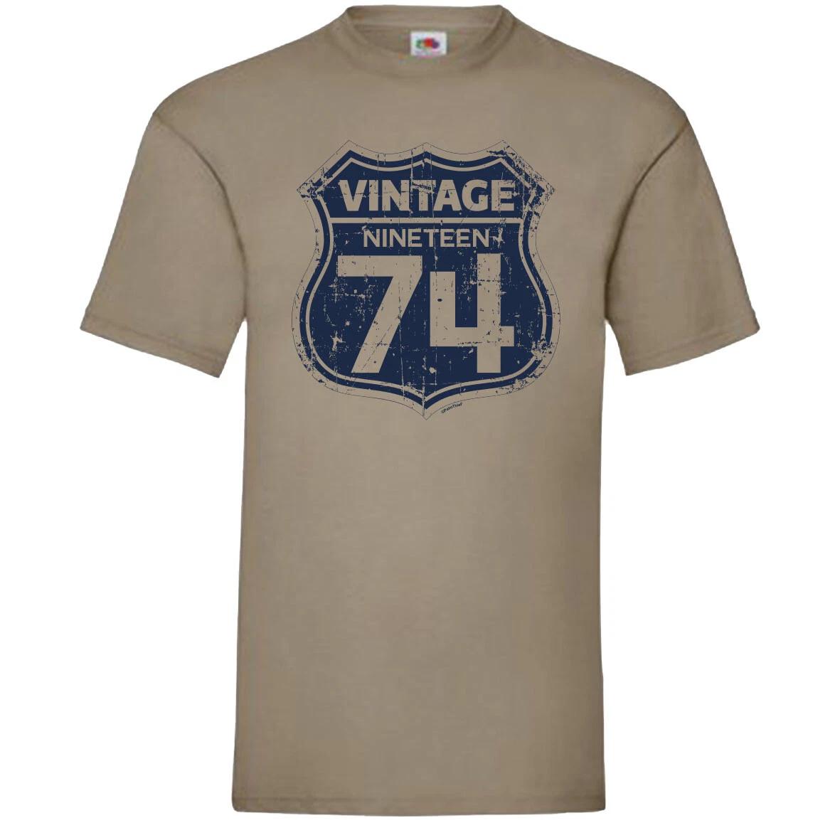 Vintage 1974 T-Shirt Birthday Gift L