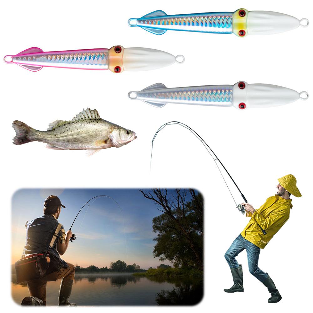 Fast Sinking Hard Squid Bait Wobblers 3D Eyes Artificial Crankbait Lifelike Fishing Bait Fishing Accessories