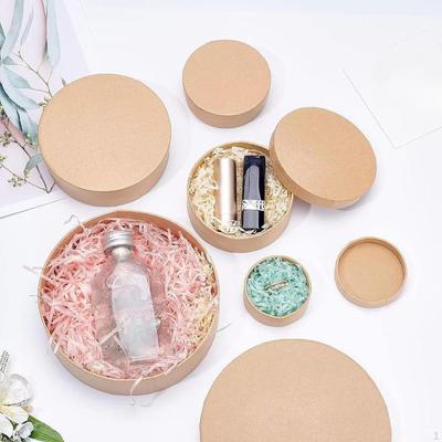 Caixas de Presente de 5 Peças para Presentes Embalagem de Festival Caixa de Papel Redonda Multifuncional DIY
