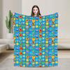 Sesames Streets Cartoon Blanket Warm Soft Fashion Plush Throw Blanket For Living Room Camping Flannel Bedspread Bed Cover