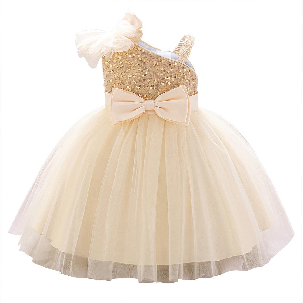 "New Style Girls' Princess Mesh Dress - Fluffy Birthday Skirt for Small & Medium Children"
