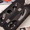 5 In 1 Red Wine Bottle Opener Corkscrew Tool Set Bottle Shaped Holder