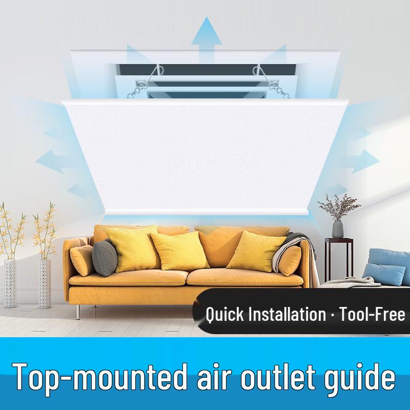 YIXI Square Fabric Central AC Vent Deflector