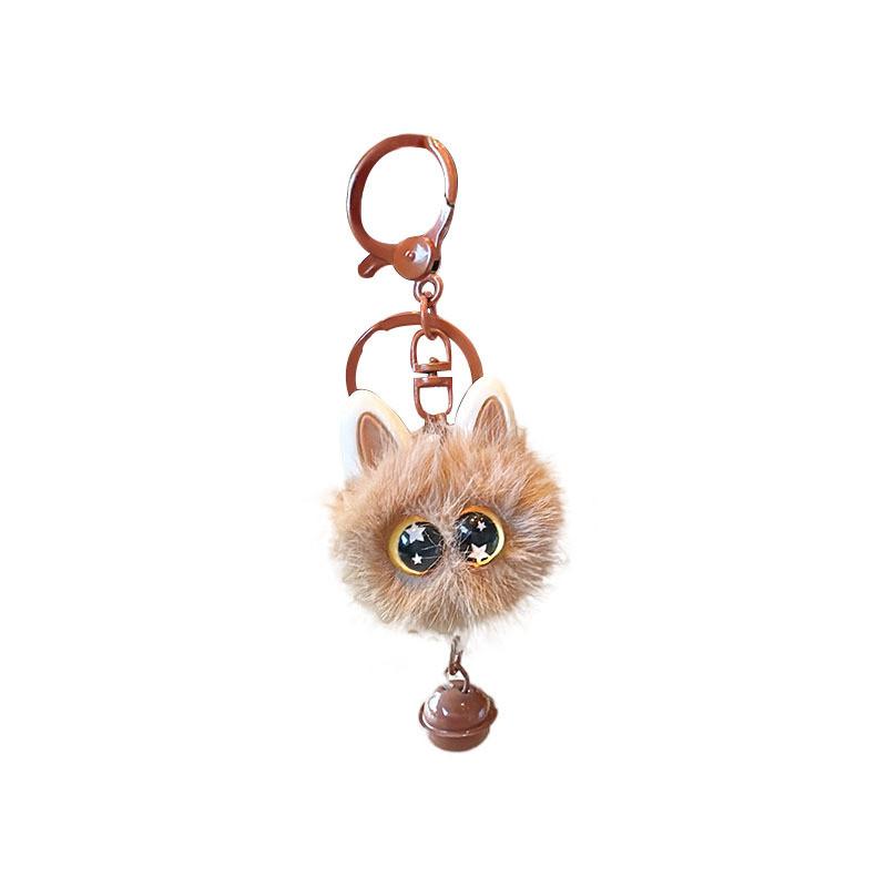 Meow Meow Tuanzi Small Bell Plush Keyring For Casual Daily Use And Gifts