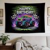 A Stylish Tapestry, Monster Truck Bash, Perfect for Sprucing Up Wall Decor in Homes, Dorms And Bedrooms