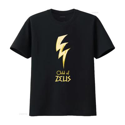 Child of Zeus T Shirt Kids Heavy Cotton for Members Cabin 1 In Camp Half Blood Vintage Washed Top For Everyday Wear Graphic
