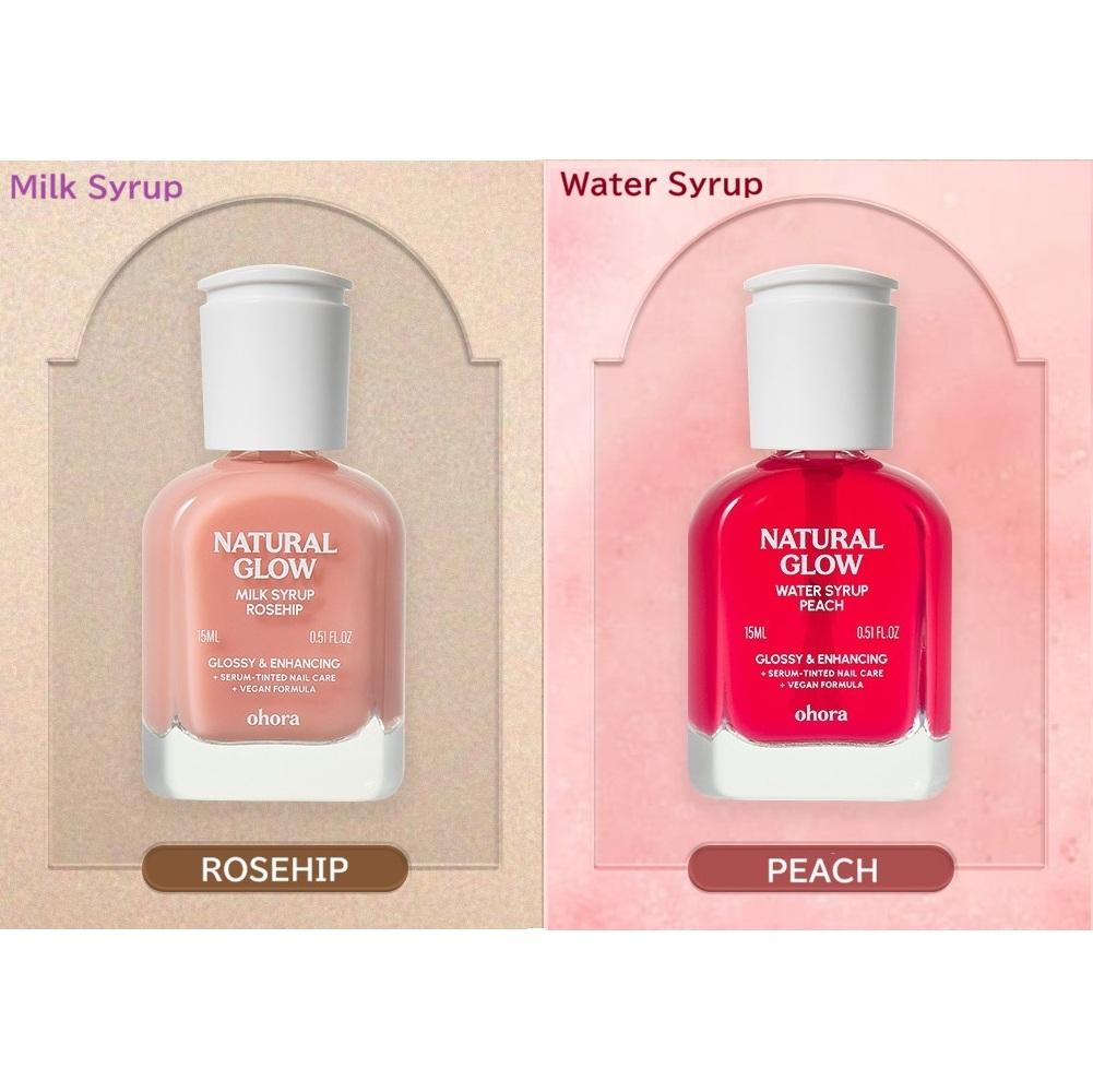 OHORA Sada posilovače nehtů Sirup Posilující péče o nehty Lesk 10 ml x2 (10 X 10)