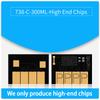 New Upgrade For HP 738 738XL Cartridge Chip For HP DesignJet T850 T950 Printers Stable One Time Use Disposable Cartridge Chip