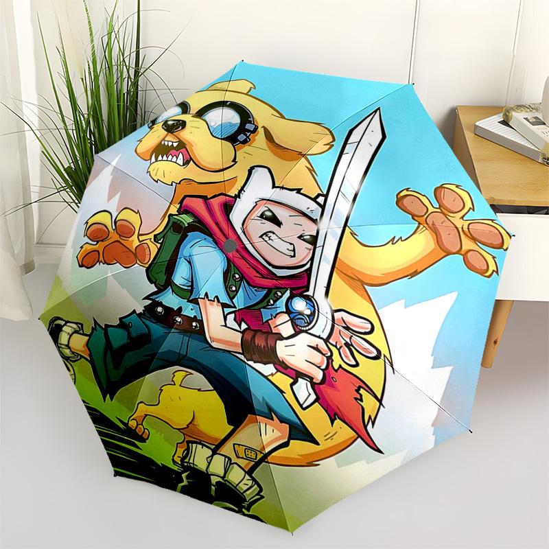 

1pc Outdoor Adventure Umbrella with Lion Companion - Automatic Opening/Closing, Portable 3-Fold Design, 8-Bone Iron Frame, Perfect Gift for Fans,