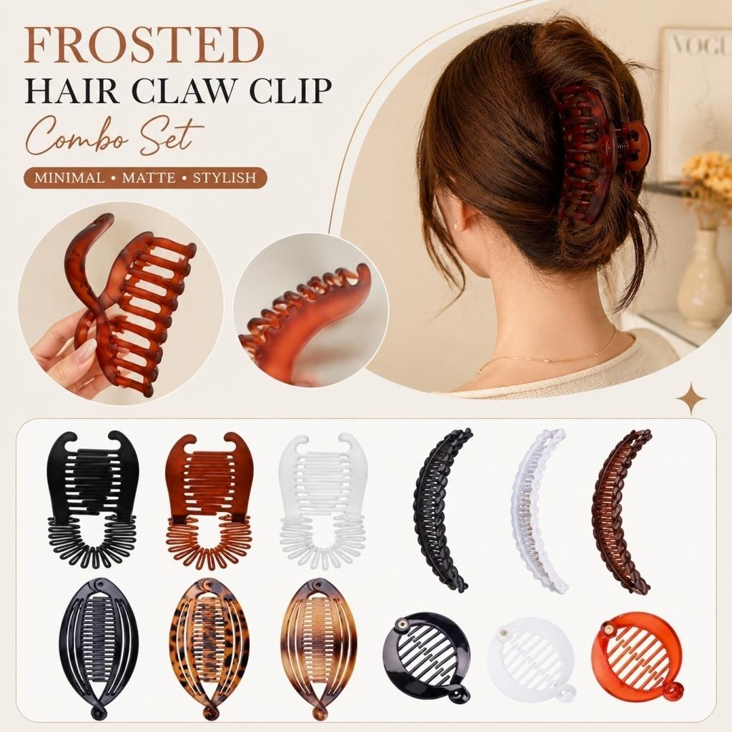Set da 12 Pinze per Capelli a Forma di Banana, Pinze Artiglio, Pettine per Capelli, Accessori per Capelli per Acconciatura e Fissaggio