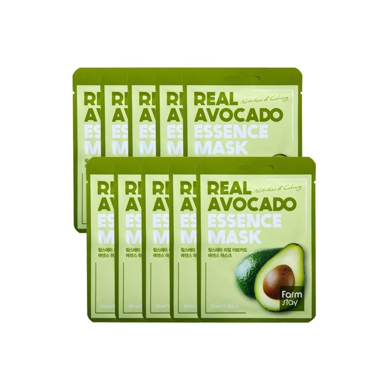 Real Avocado Essence Mask Pack (10 sheets)