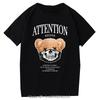 Teddy Bear Tshirt Cool Robotic Graphic Tops Harajuku Cartoon Streetwear Fitness Clothes Casual Fashion Tee Roupas Masculinas