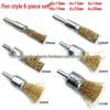 6x25 Steel Wire Brush for Rust Removal, Deburring, Grinding & Polishing