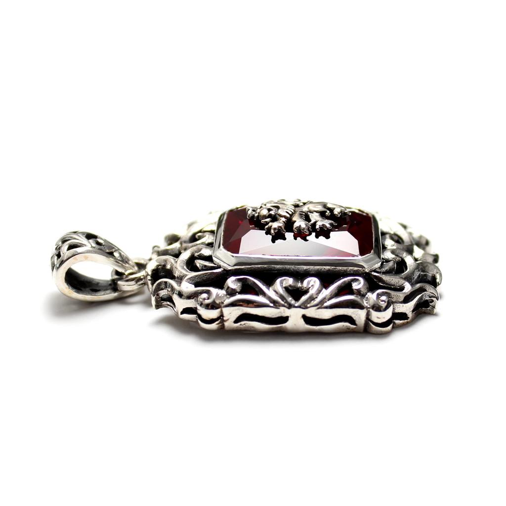 goodvibrations Rasta Ethiopian Lion Pendant Top in 925 Sterling Silver