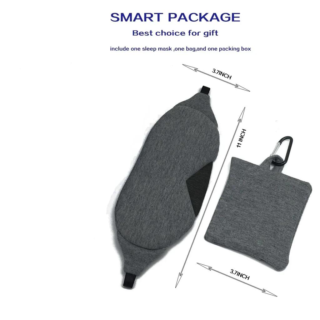 Sovmask Snabbsomnande Ögonmask Ögonskugga Skydd Skugga Lapp Kvinnor Män Mjuk Bärbar Ögonbindel Resa Slaapmasker