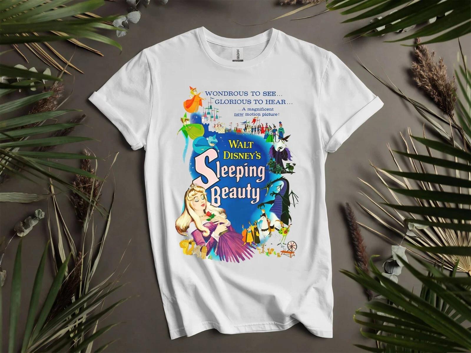 Retro Disney Sleeping Beauty Aurora T-shirt T shirt Men Women Unisex Tshirt K678 XXL