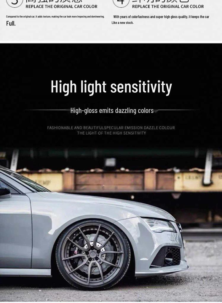 Midnight Purple High Gloss PET Paint Protection Film for Full Car Body