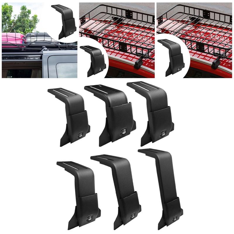 Universal Rain Gutter Roof Rack Bracket Accessory Adjustable Metal Construction Car Roof Bar Holder for Offroad Travel 5cm