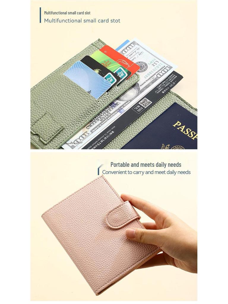 Passport and Ticket Protective Travel Cover with Card and Document Holder - Portable and Multifunctional Storage Bag