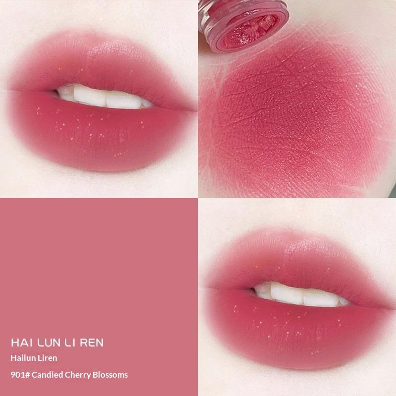 Matte Velvet Lip Mud, Lip Glaze Easy To Color Matte White Lipstick