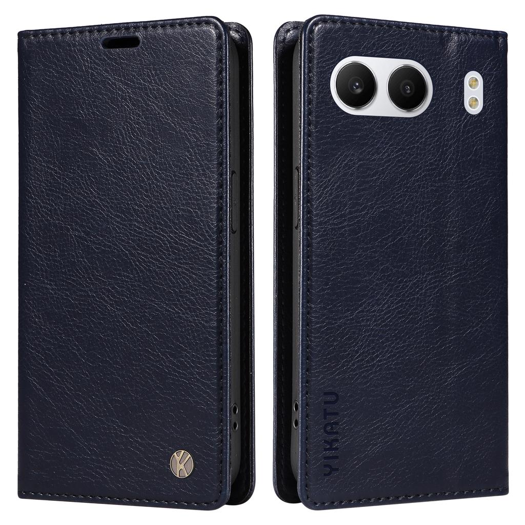 YIKATU YK-006 For OnePlus Nord 4 Case Wallet Litchi Grain Leather Phone Cover Magnetic Auto-Absorbed