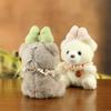 Kawaii Bow Tie Bear Plush Keychain Backpack Charm