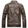 Motorcycle Thickened Artificial Leather Coat Men Winter Warm Man Artificial  Leather CoatMens Plus Velvet Men Moto Biker Riding Fleece Jacket