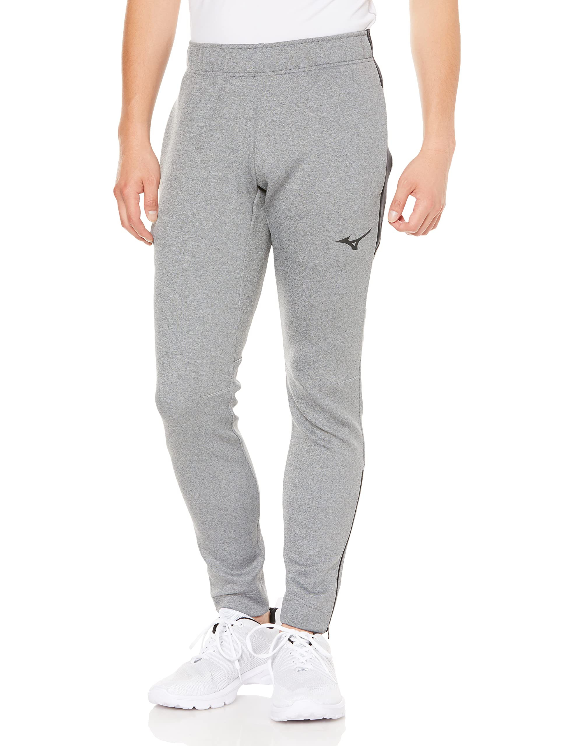 

Mizuno Running and Track Wear Stretch Midlayer Slim XL Pants, Fit, U2MD2503, Gray, серый