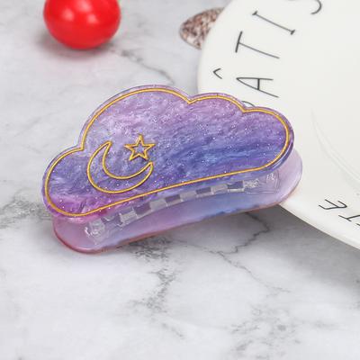 Neuer Ramadan Verträumte Wolke Haarspange mit Wolkenhaarklammer Acryl Kopfschmuck und Hinterkopf Haarklammer