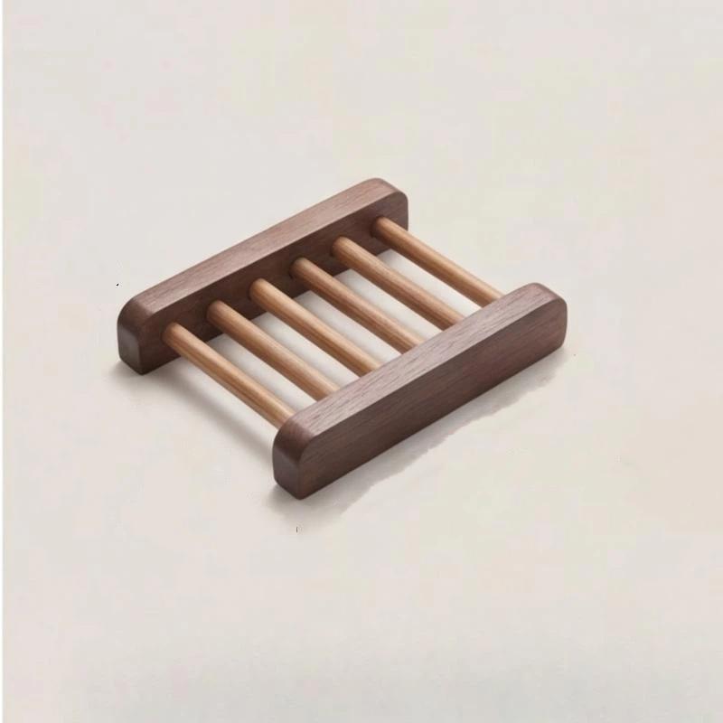 Eco Natural Wood Soap Holder Drain Design Prevent Mildew Soap Tray for Bathroom Counter Shower Housewarming Gift Idea