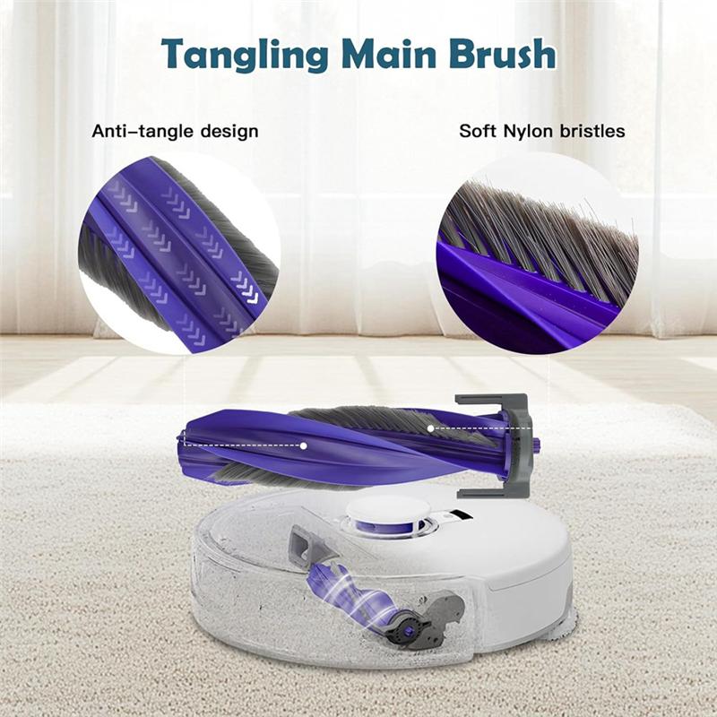 ABMH-Accessories Kit For Narwal Freo X Ultra Robot Vacuum Cleaner Main Side Brush Hepa Filters Mop Pads Dust Bags