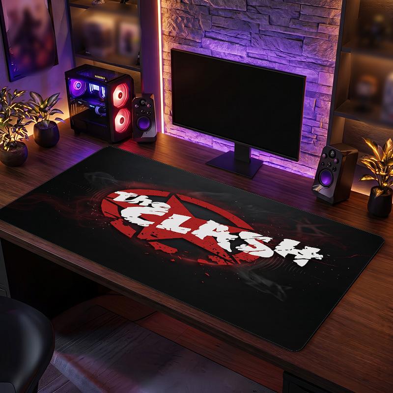 The Clash Print Large Mouse Pad Smooth Surface Anti?Slip Desk Mat For Gaming Office Laptop Decoration