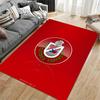 Red Background Knight Emblem suitable as a non-slip mat for the living room or bedroom sofa