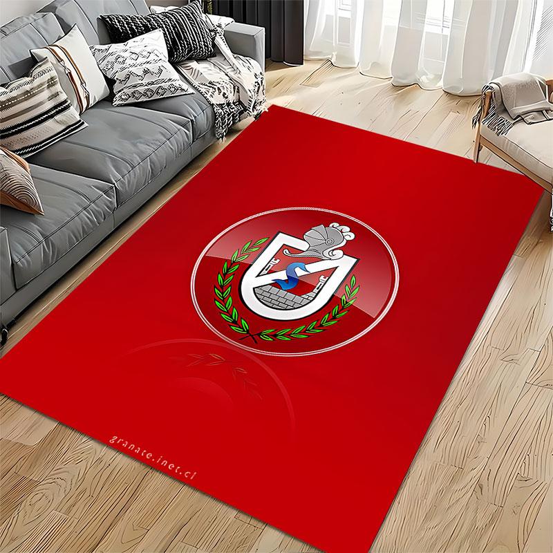 Red Background Knight Emblem suitable as a non-slip mat for the living room or bedroom sofa