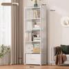Simple Multi-layer Floor-standing Bookshelf: Narrow Corner Storage Rack for Living Room