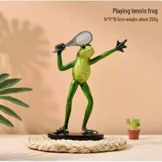 Yoga Frog Figurine Birthday Gift - Ideal for Bedroom, Study, Living Room, Desktop, Entrance, TV Cabinet, or Wine Cabinet Decor