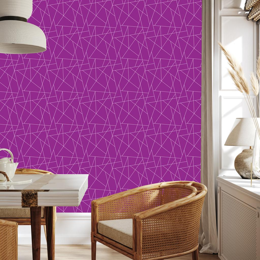 Wallpaper Geometric pattern background purple, center purple 50x1000
