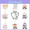 Japanese Self-mocking Bear Angel Devil Plush Keychain Cute Soft And Customizable