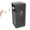 Stainless Steel Heavy-Duty Rustproof Trash Bin W/ Removable Inner Can Commercial Grade Waste Dustbin for Patio Hotel Park Garden