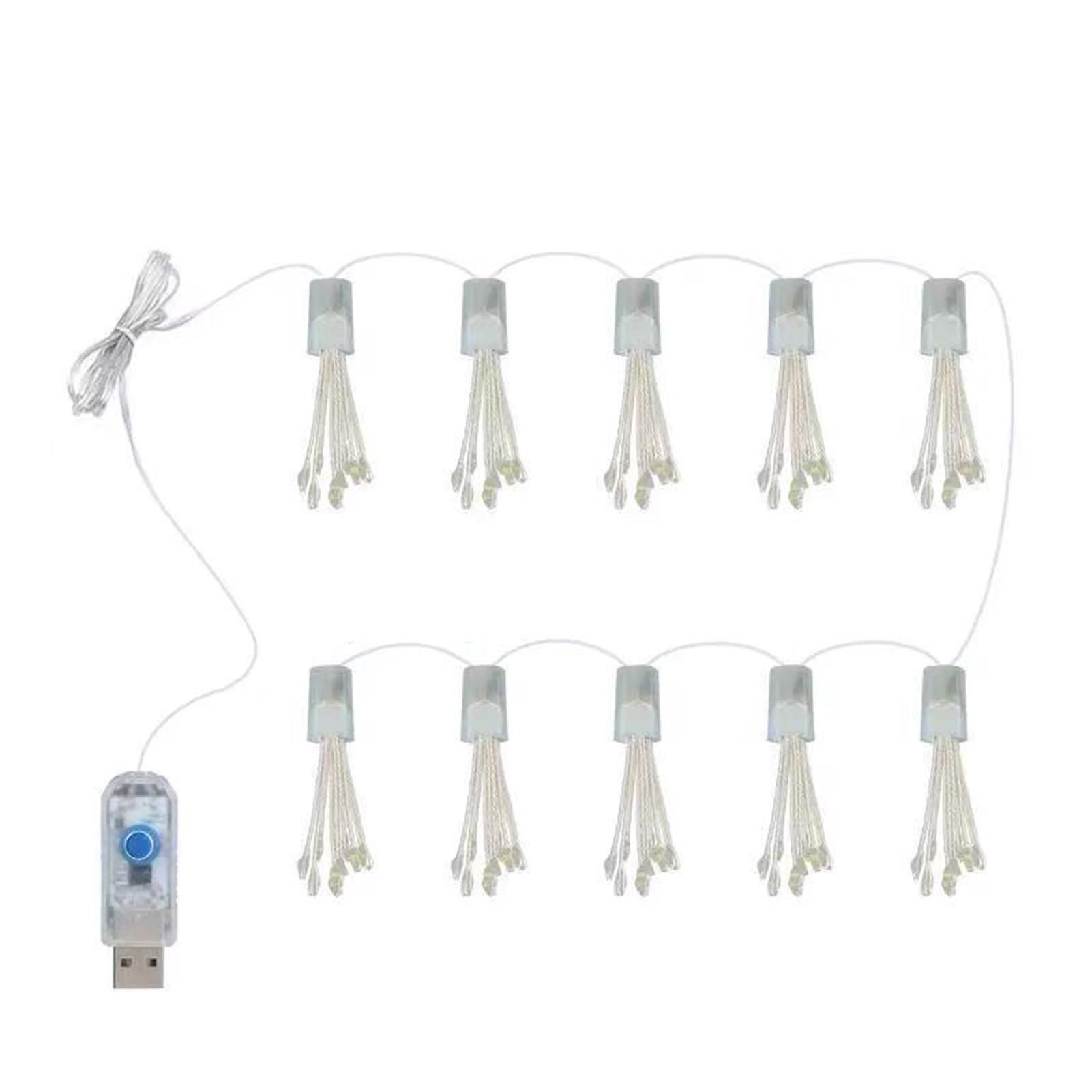 

LED Fairy Lights, Flexible Copper Wire String Lights, USB Powered Lights, Remote Control, 8 Modes, 6 Levels Brightness, 3.0m 100 LEDs USB with Remote Control