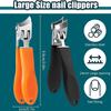 High quality stainless steel nail clipper - heavy-duty, curved, concave blade, suitable for large openings of thick nails