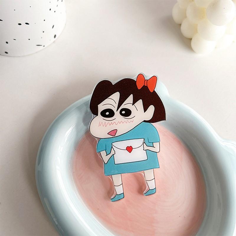 Cartoon Japanese Shin Chan Cute Adhesive Phone Airbag Stand Desktop TV Show Scalable Santa Claus Cookies