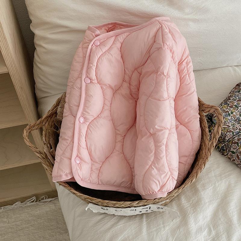 Îmbrăcăminte exterioară pentru copii Puf Băieți Fete Toamnă Iarnă Jachetă Caldă Paltoane Simple pentru Copii Rezistente la Vânt