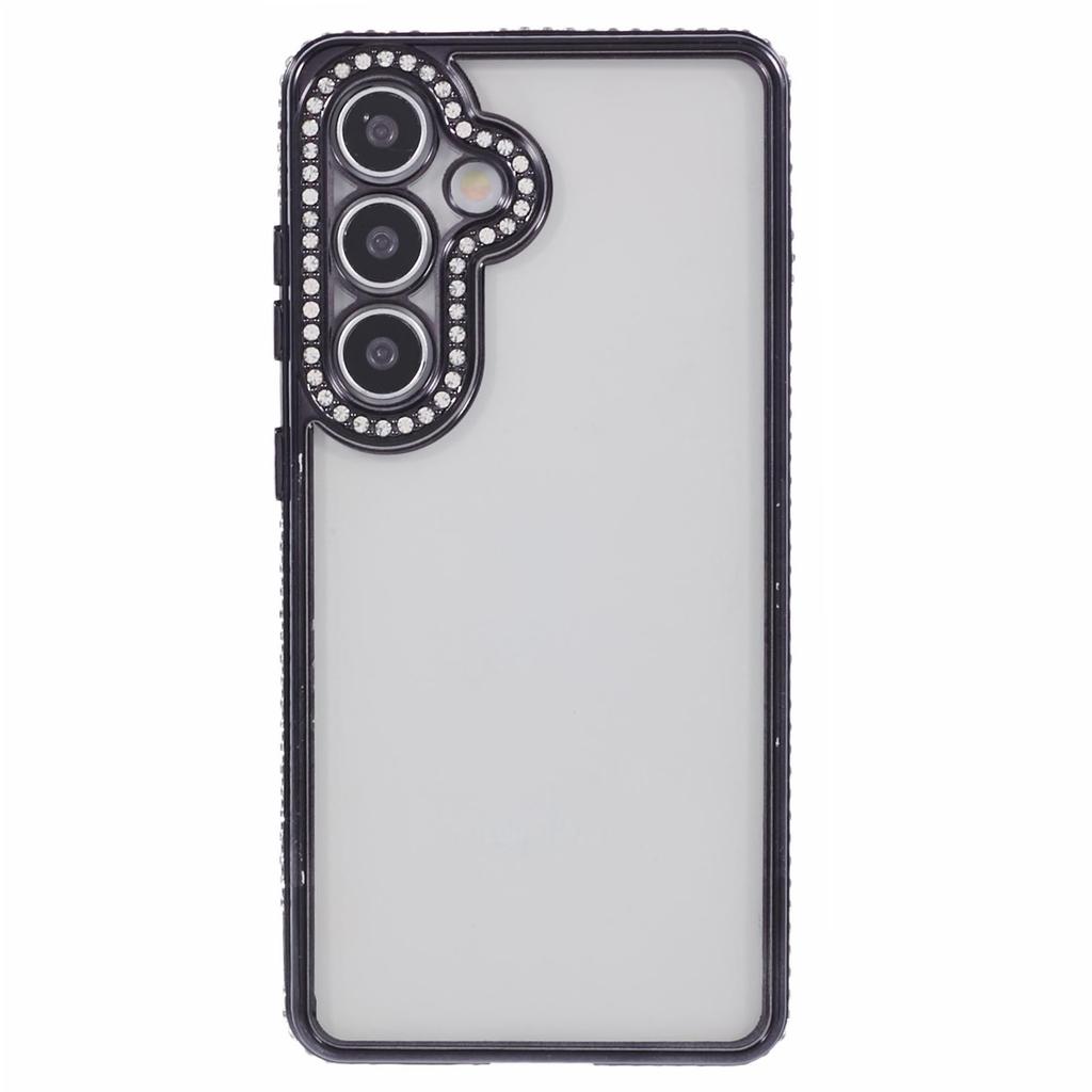 For Samsung Galaxy S24+ Case Soft TPU Phone Cover Bling Rhinestones Decor Phone Shell