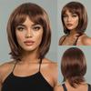 Synthetic Shag Hair Wigs for Women Natural Wig Blonde Mommy Wig for Daily Use Heat Resistant Fiber Curly Short Haircuts