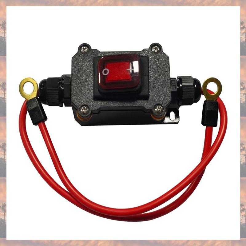 2025 Trend DC12V Inline Wire Switch DC12-24V DPST Dual Side Wiring Switch 25A IP67 With On/Off Quick Connect/Disconnect Switch