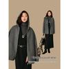 Yinman Women's Hooded Alpaca & Silk Blend Double-faced Wool Coat