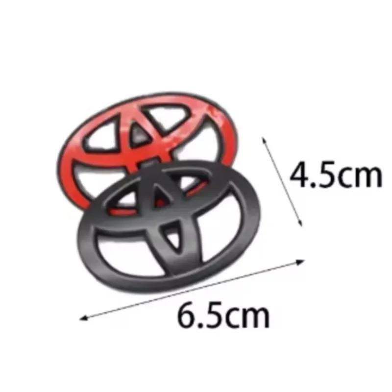 Emblem Badge 6.5x4.5cm Sticker for Toyota Corolla Camry RAV4 Yaris Vios Hilux Prius CHR Car Steering Wheel Center Logo Styling